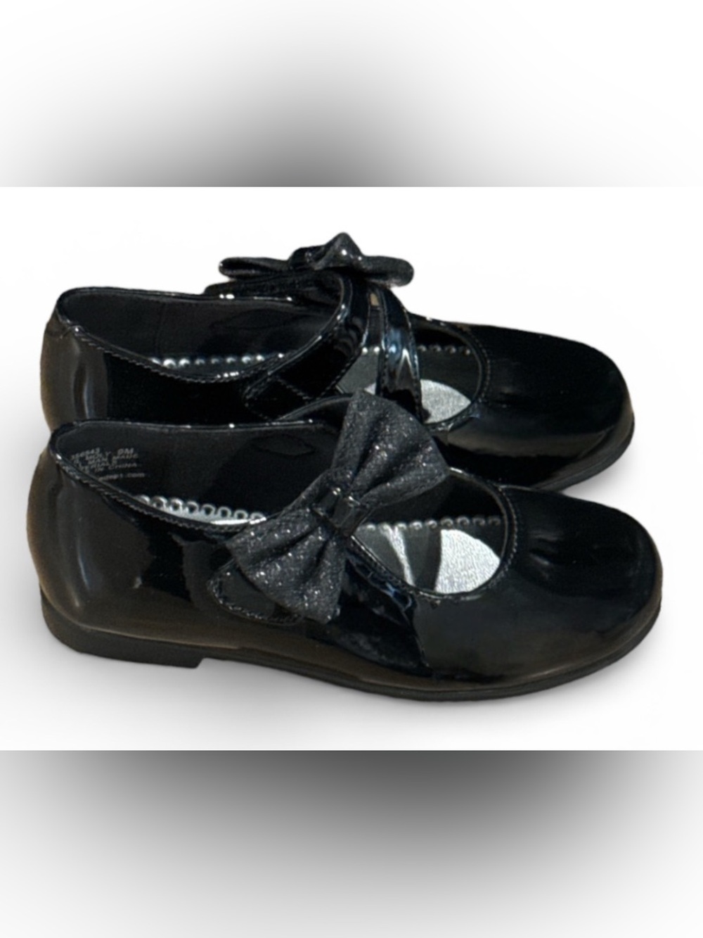 Authentic Rachel Shoes little toddler girl patent bow Mary Jane dress shoes sz 9